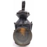 An original GER Great Eastern Railway Knob Lamp, marked GER and Bury St Edmunds, a rare