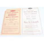 An LNER 1926 Bury St Edmunds Bicycle and Athlete Sports Meeting Tickets Flyer, with 1 other