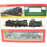 Two Hornby locos and tenders: R3436 BR early Merchant Navy Clan Line 35028 BR green DCC ready (NM-