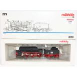 3098 Marklin HO 4-6-0 loco & tender, 38 1182 black & red (M-BNM)