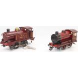 Bing 1931 red c/w 0-4-0 loco only No. 4732 with key - touching in to cab roof and boiler (F-G)