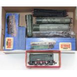 Seven Hornby Dublo 2-rail locos: Duchess of Montrose fitted with 2-rail chassis, 0-6-2 BR69567