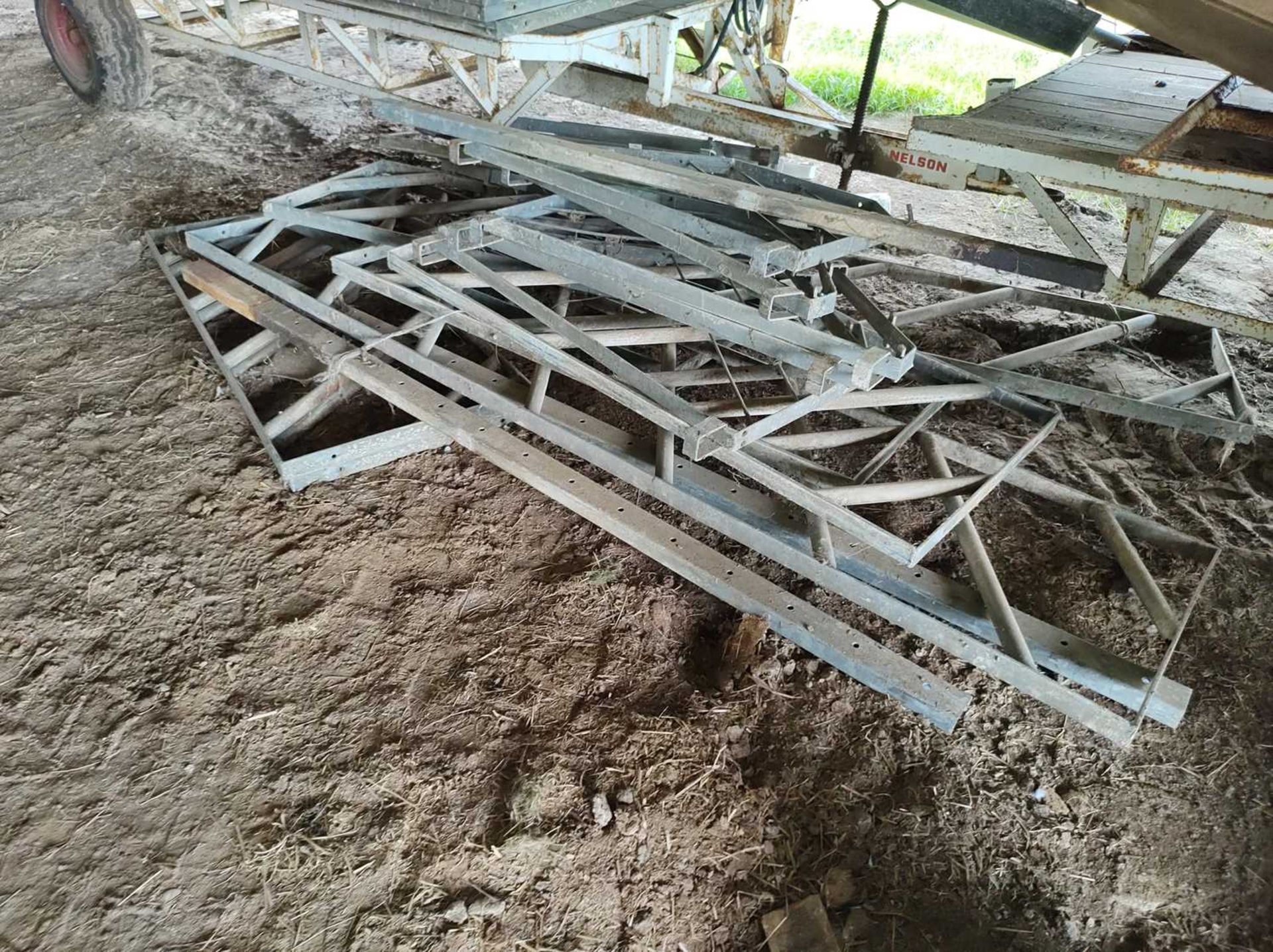 Qty of Cattle Racking with Wooden Troughs - Image 5 of 5