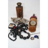 A small collection of miscellaneous items, to include an early 20th century amethyst glass and white