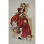 A collection of three Royal Doulton figurines to include Sweet Lavender HN1373, Bonny Lassie HN1626,