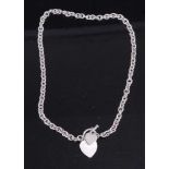 A Links of London white metal neck chain, 40cm, 36g