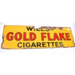 A Will's Gold Flake Cigarettes enamel advertising sign, 20 x 61cm