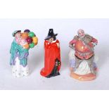 A collection of three Royal Doulton miniature figures, to include The Balloon Seller, Guy Fawkes,