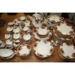 An extensive Royal Albert Old Country Roses pattern tea, coffee and dinner serviceCondition