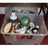 Two boxes containing a collection of various ceramics, to include a Royal Doulton Vicar of Bray
