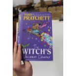 A collection of Terry Pratchett novels, mostly being hard back editions, to include some first
