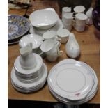 A Royal Doulton porcelain Carnation pattern part tea, coffee and dinner service
