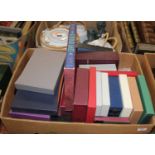 A box containing a collection of mainly Folio Society books, in slipcases, to include Egypt Revealed