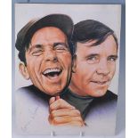 A Norman Wisdom theatre tour programme, signed in blue ink to the back cover, together with a