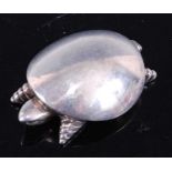 An Italian silver desk ornament as a turtle, 21.8g, 5cm