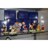 A collection of eight Royal Doulton Film Classic Collection Walt Disney Showcase porcelain