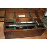 A 20th century Stanley of London theodolite, cased