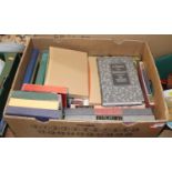 A box containing a collection of mainly Folio Society books, in slipcases, to include A Guide to