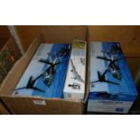 Two 1:72 scale V-22 Osprey Models by Air Force One, and a Dragon YB49 Flying Wing boxed model (3)