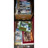 Two boxes of mostly construction related books, approx 40; together with ten Meccano magazines