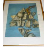 Samuel Bak - untitled artists proof lithograph, signed in pencil to the margin, 77x59cm