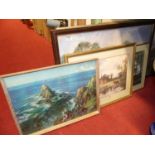 Assorted reproduction prints, to include after Vernon Ward and John Constable
