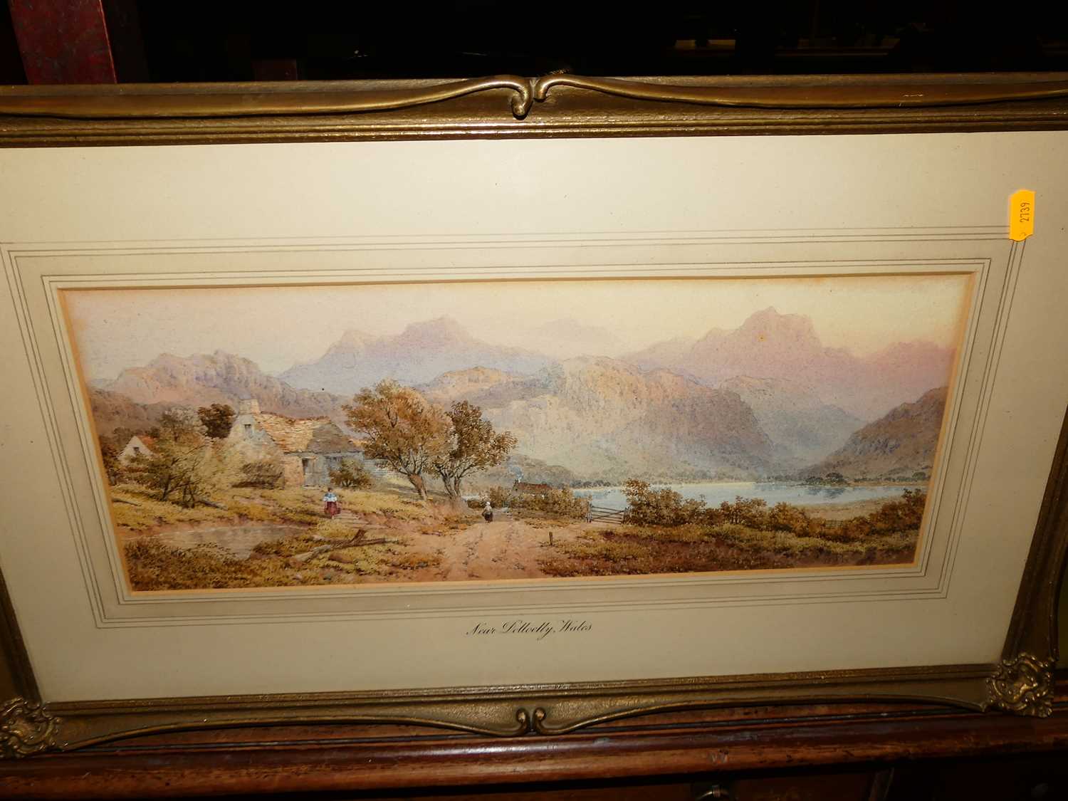 Mid Victorian British school - Loch Etive, Scotland, and near Doloelly? Wales - pair watercolours, - Image 2 of 5