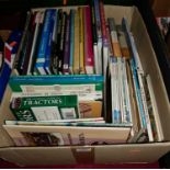 A box of Steam and Tractor related books, some magazines etc