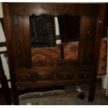 A joined and inlaid oak kingsize headboardCondition report: Width 170cm.Height 194cm.