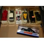 Two boxes to include mixed modern issue diecast, playworn diecast commercial vehicles, examples by