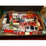 One box of various loose diecast models, to include Matchbox Gerry Anderson Thunderbird 3 etc