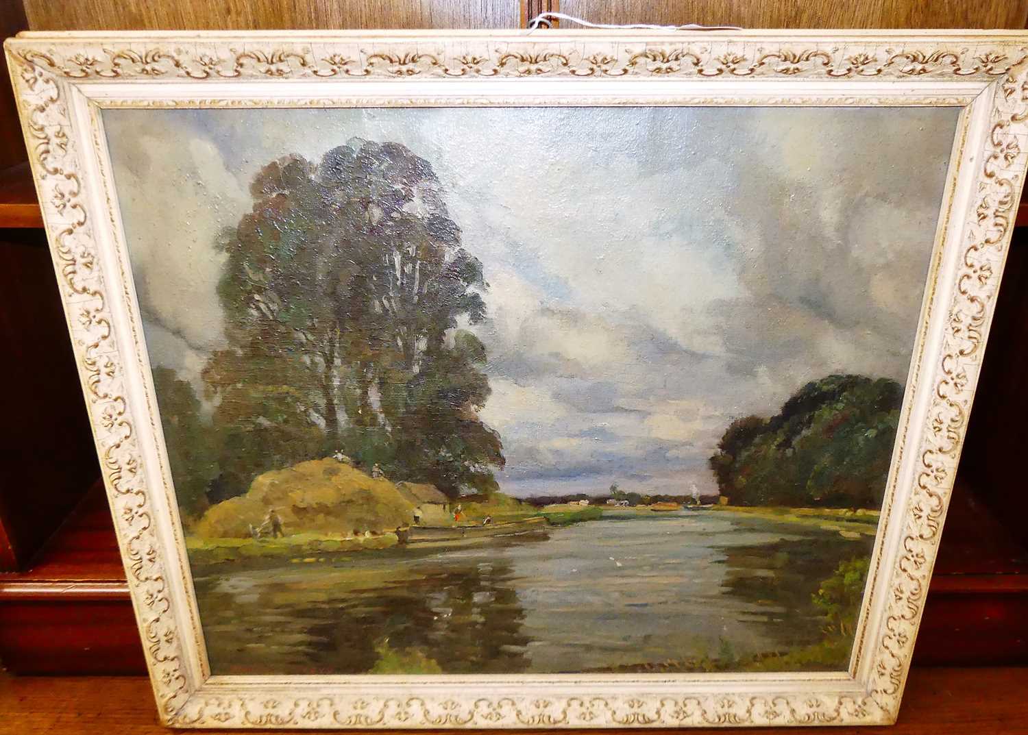 Donald Henry Floyd (1892-1965) - river scene in summer, oil on canvas, signed lower left, 50x60cm