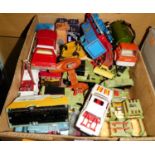 A small box of various playworn boxed and unboxed model vehicles, to include Corgi Originals Starsky