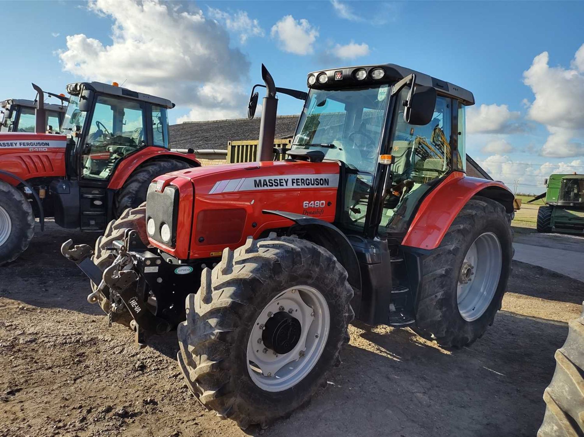 Massey Ferguson 6480 Dynashift Tractor with Opico Front Linkage. 5,799 Hrs. 3 Spools. Reg: AY54 CEA. - Image 3 of 8