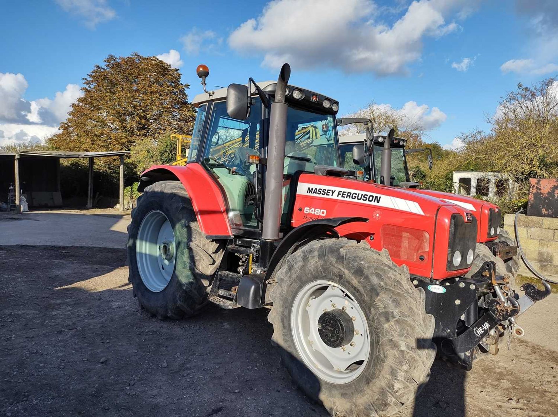 Massey Ferguson 6480 Dynashift Tractor with Opico Front Linkage. 5,799 Hrs. 3 Spools. Reg: AY54 CEA. - Image 2 of 8