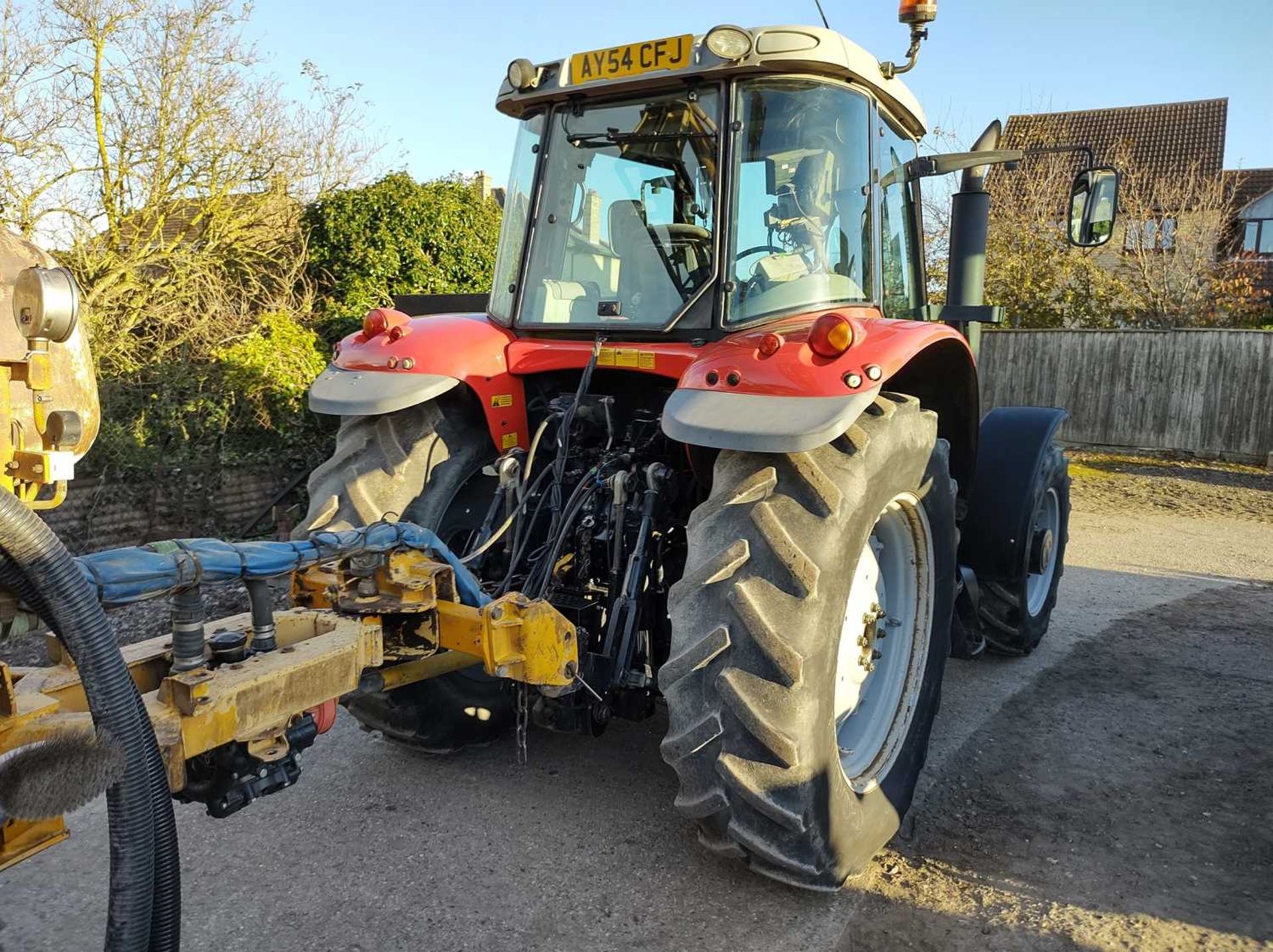 Massey Ferguson 6480 Dynashift Tractor. 3,866 Hrs. Reg: AY54 CFJ. Front Tyres Goodyear 14.9R28 & - Image 10 of 11