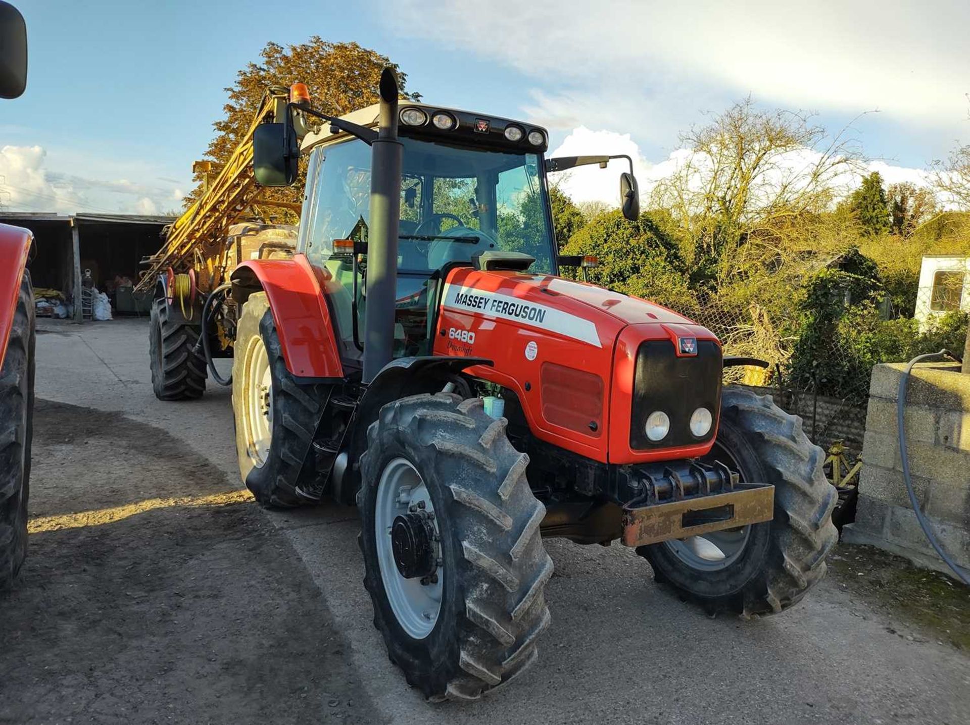 Massey Ferguson 6480 Dynashift Tractor. 3,866 Hrs. Reg: AY54 CFJ. Front Tyres Goodyear 14.9R28 & - Image 11 of 11