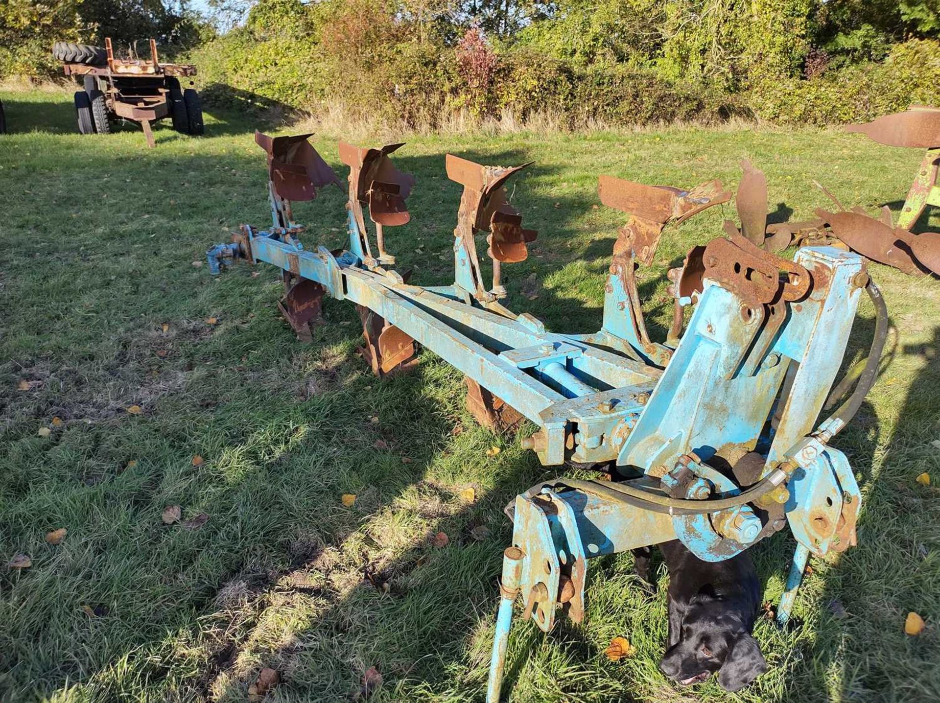 4 Furrow Ransomes 109 Reversible Plough - Image 2 of 2