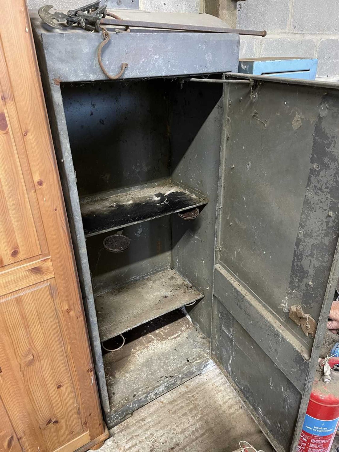 Wooden Closet and Metal Cabinet - Image 3 of 3