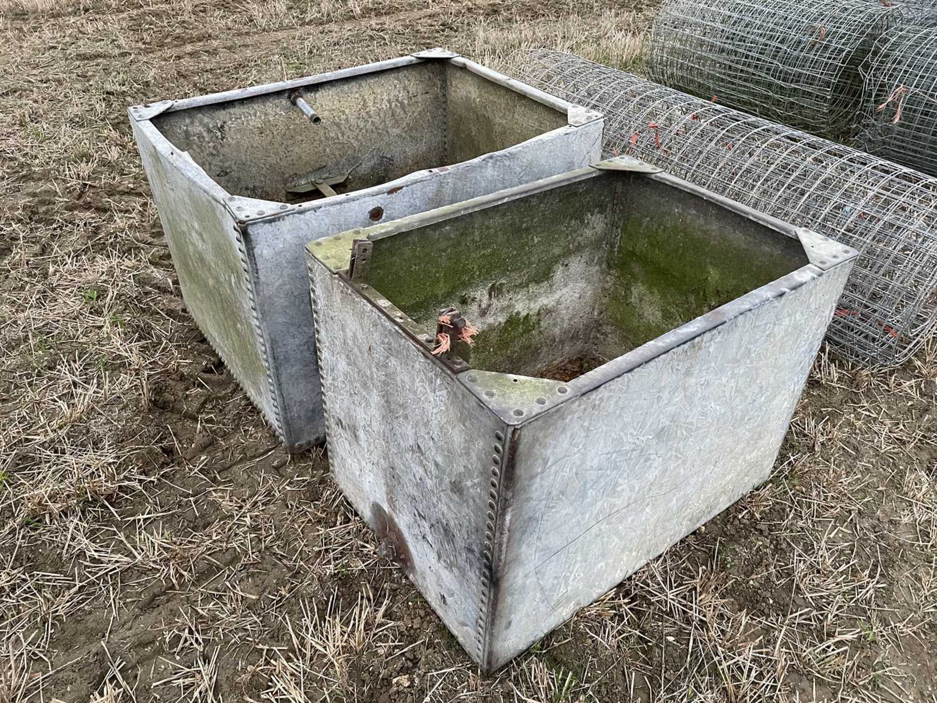 2 x Galvanised Water Butts