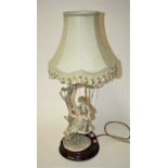 A Naples Bruno Merli figural table lamp, height 70cm