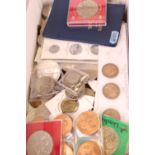 A collection of miscellaneous coins, to include Britains first decimal coin folder, Prince of