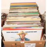 A collection of various LPs to include Don Williams, Skeeter Davis, and Tina Charles