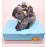 A Steiff Koala and joey, boxed