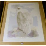 Emma Faull - White breasted sea eagle, lithograph, signed, titled and numbered in pencil to the