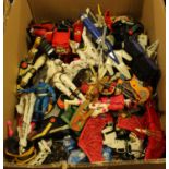 One large box of mainly vintage Power Rangers interest action figures and accessories