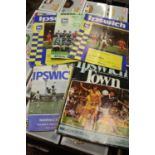 A selection of various Ipswich Town vintage match programmes, to include mainly 1970s examples