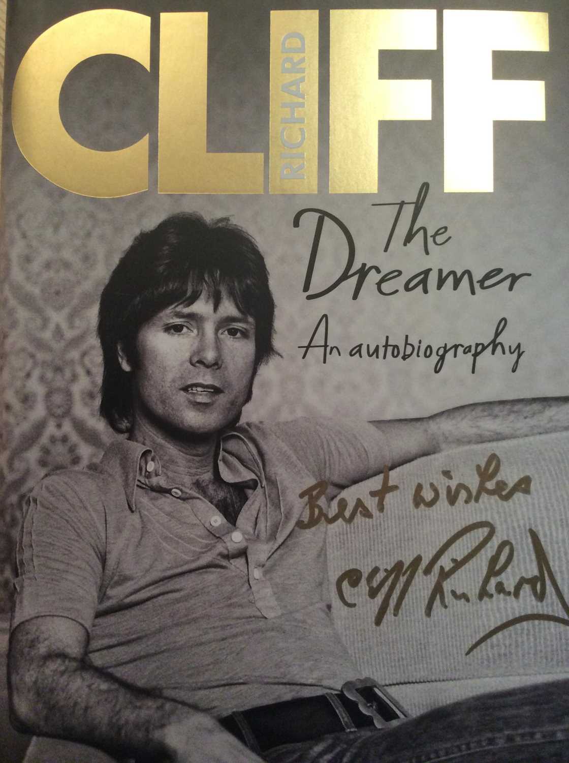 Sir Cliff Richard signed memorabilia; spanning his prolific career; from handwritten lyrics to his - Image 5 of 7