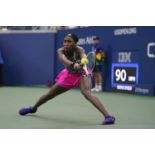 Cori “Coco” Gauff: 2021 US Open signed tennis shoes We are delighted to present this very special