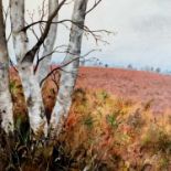 Ruth Simpson: Birch Trees & Bracken original artwork Suffolk-based artist, Ruth Simpson lives near